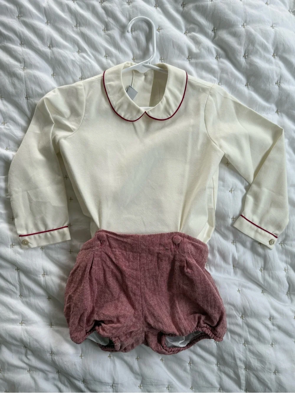 Pepa London Bloomers & Peter Pan Collar Shirt Set